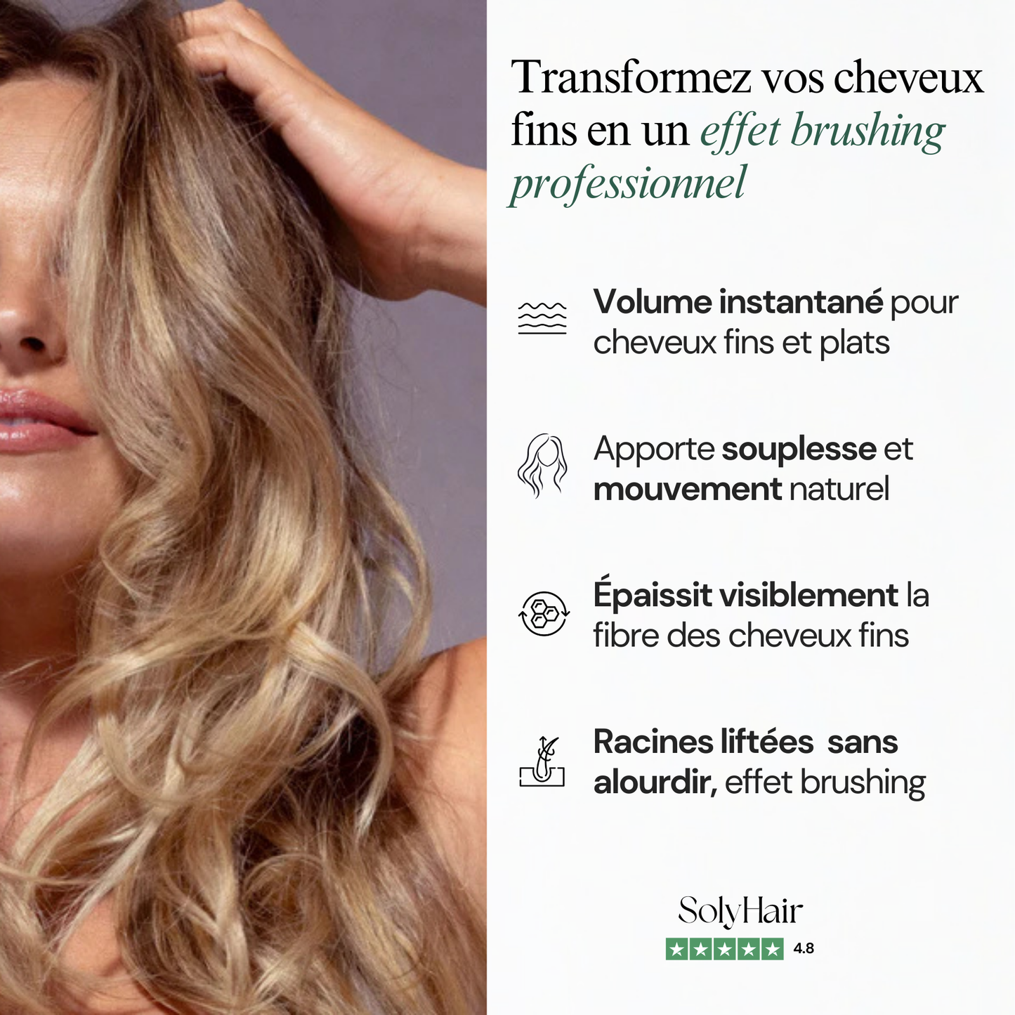 Mousse Volumisante Cheveux fins